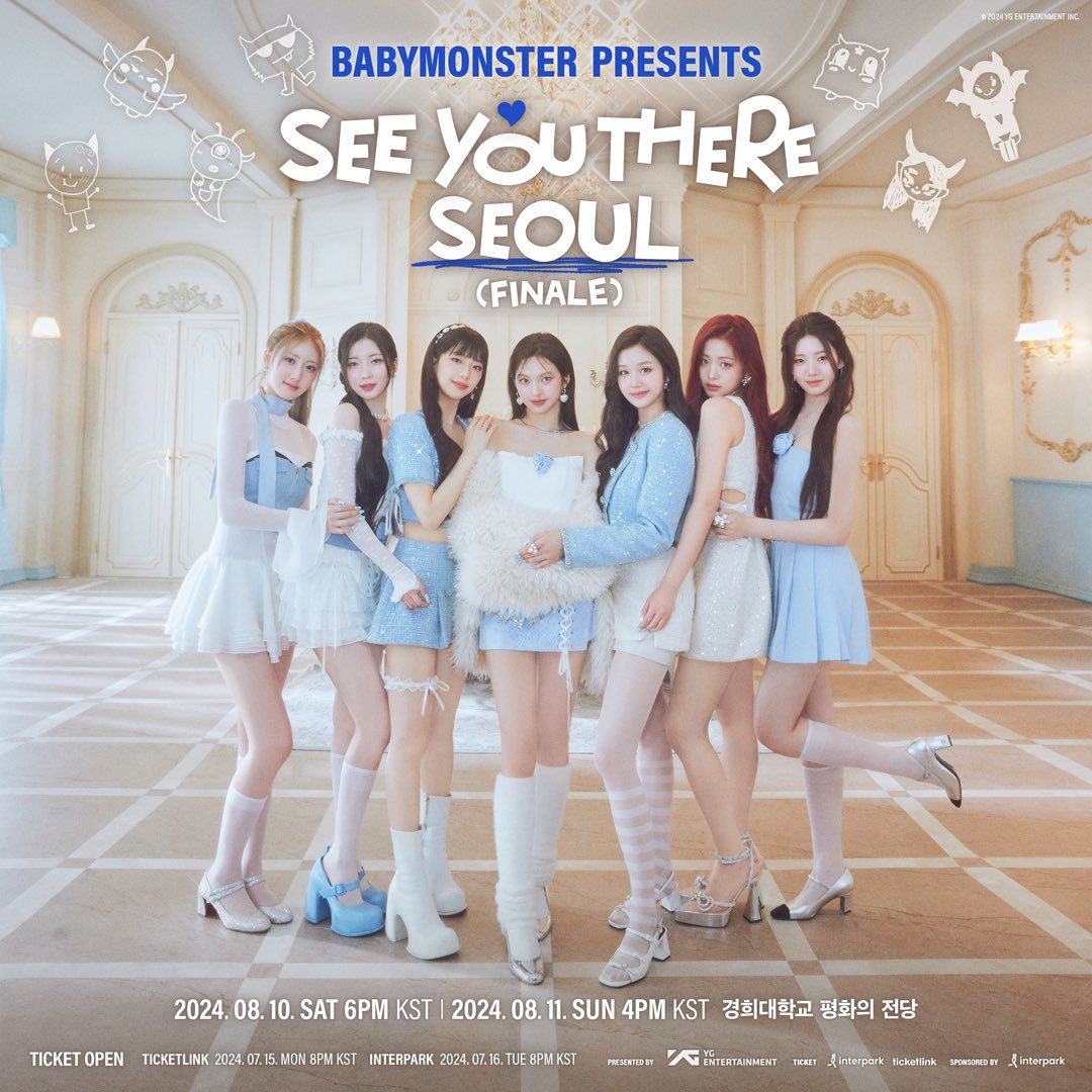 L 白 Tシャツ babymonster ソウルコン ベビモン 韓国｜Yahoo