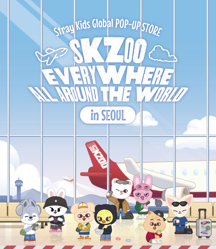 straykids EVERYWHERE 韓国ポップアップ バッグ ハン Stray Kids(スキズ)「SKZOO EVERYWHERE ALL AROUND THE WORLD in SEOUL